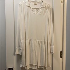 Ba&sh white long sleeves mini dress